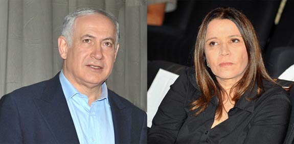 שלי יחימוביץ, בנימין נתניהו / צלם: תמר מצפי